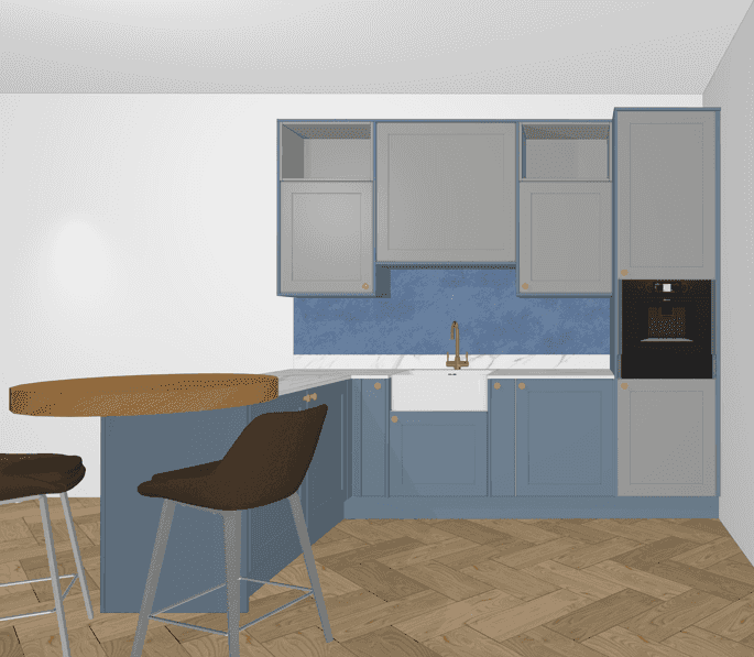 Blossom Avenue Blue/Grey Shaker Kitchen thumbnail 13